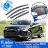 4x для Toyota Harrier Venza XU80 XLE 2022 2023 боковые дефлекторы для защиты от солнца и дождя, козырьки для окон, крышка лобового стекла автомобиля