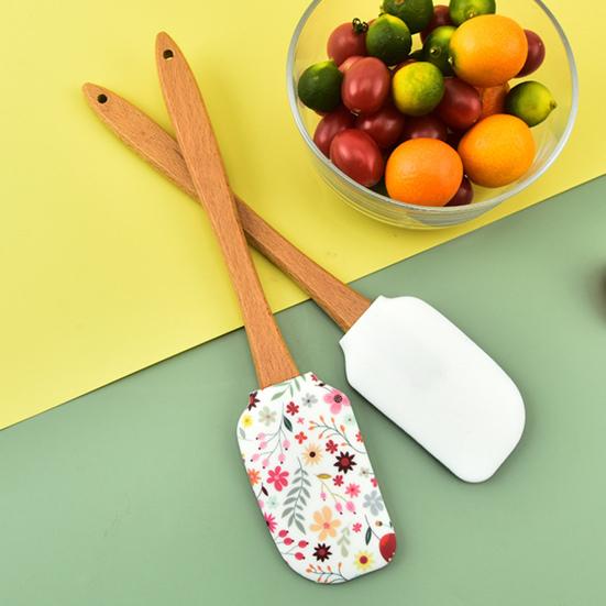 Yousheng Cake Scraper Цветной антицарапающий силиконовый портативный десертный кремовый шпатель бытовые принадлежности