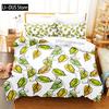 Тропический Зеленый Растение Постельное Белье Комплект Пододеяльник Комплект 3D Постельное Белье Цифровая Печать Размер Queen Комплект Постельного Белья Модный Дизайн