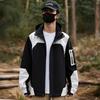 Men Women Lightweight Windproof Hiking Jacket With Detachable Hood Fall Winter Outdoor Sport Coat