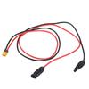 Кабели-удлинители 12AWG XT60, разъемы, для подключения солнечных панелей к портативным электростанциям, аксессуары для решений по обеспечению энергией на открытом воздухе