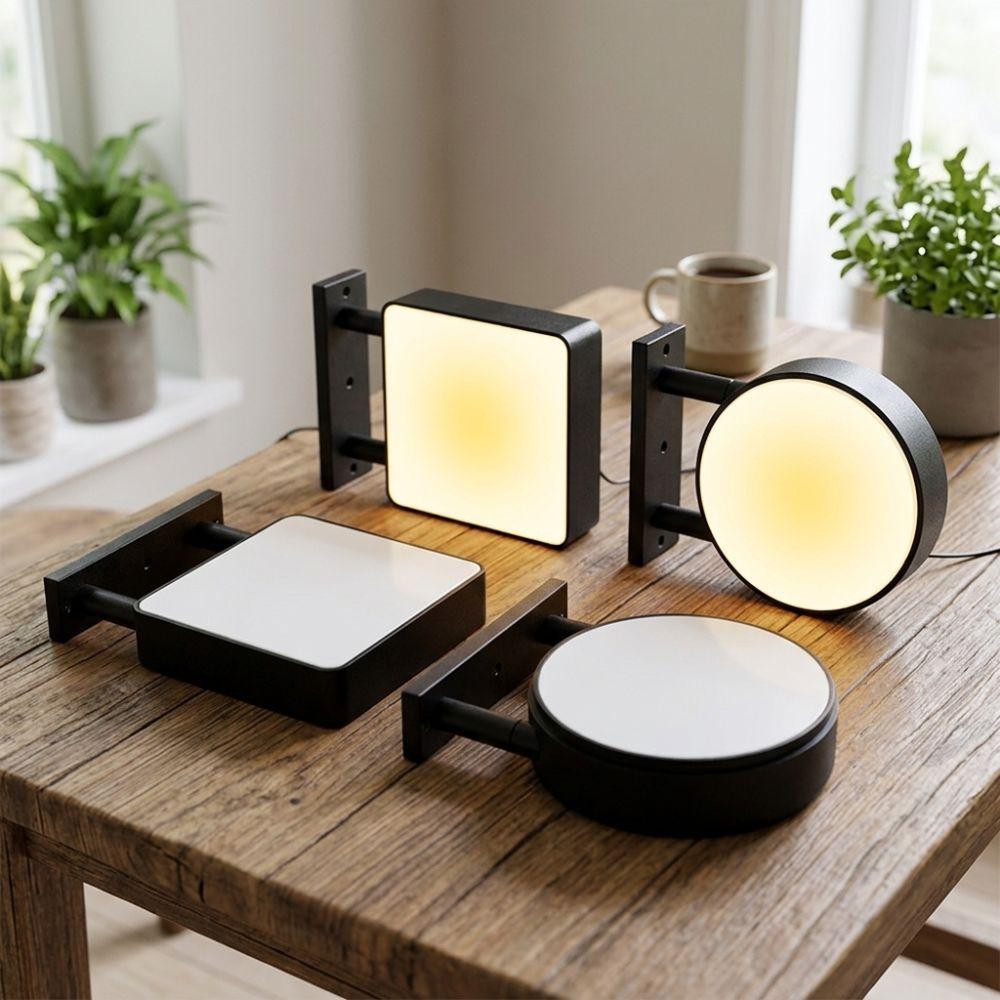 Miniature LED Refrigerator Magnet Light Sign No Pattern Fridge LED Light-Up Plaque Living Room