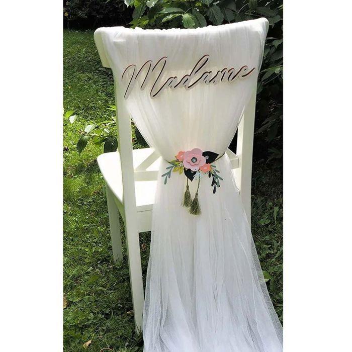 2 mots en bois 32 et 34 cm - Madame & Monsieur