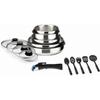 ARTHUR MARTIN 15-piece Cookware Set Grey