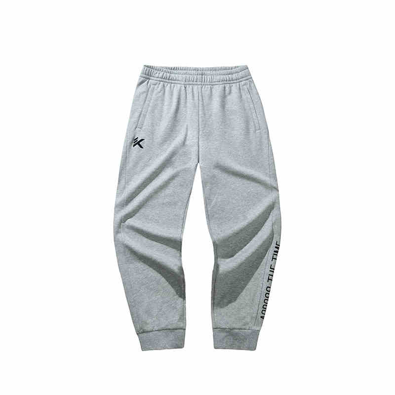 Anta Basketball Collection Knitted Sweatpants Men's Gray Heather Gray 152441310N-1