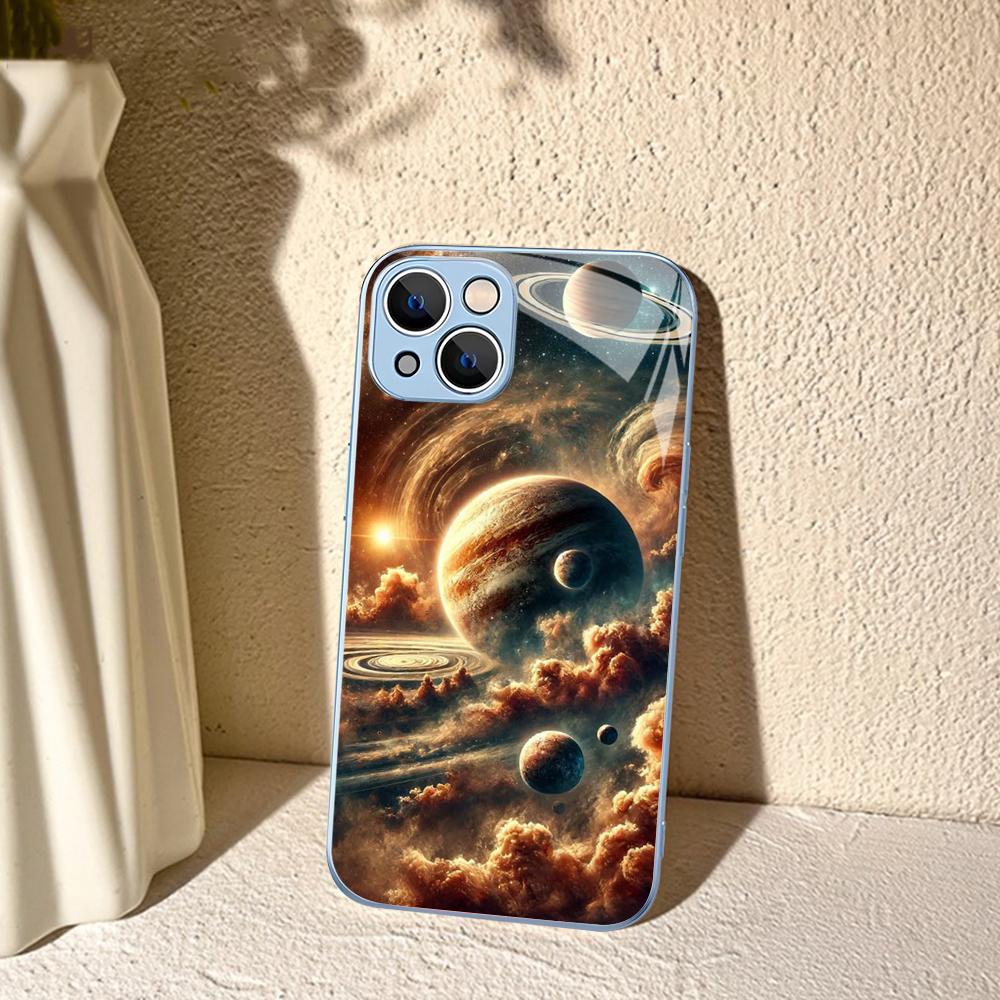 Чехол для телефона 'Космическая Вселенная Галактика' для iPhone 14 13 12 Mini 11 Pro XS Max X XR 14 Plus Защитное стекло