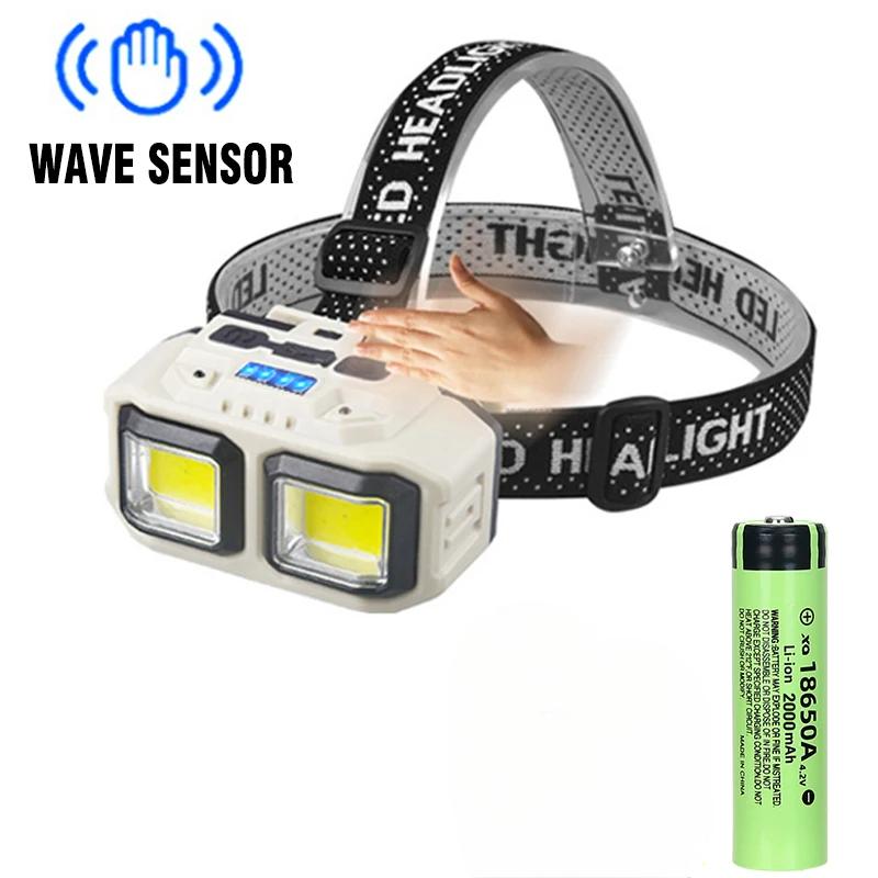 Перезаряжаемый светодиодный налобный фонарь высокой мощности светодиодный фонарик для кемпинга фонарь на кепку походный фонарь на лоб фонарь для рыбалки рабочий