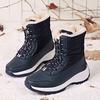 MAITA Women Snow Boots Winter Warm Boots Thick Bottom Platform Waterproof Ankle Boots