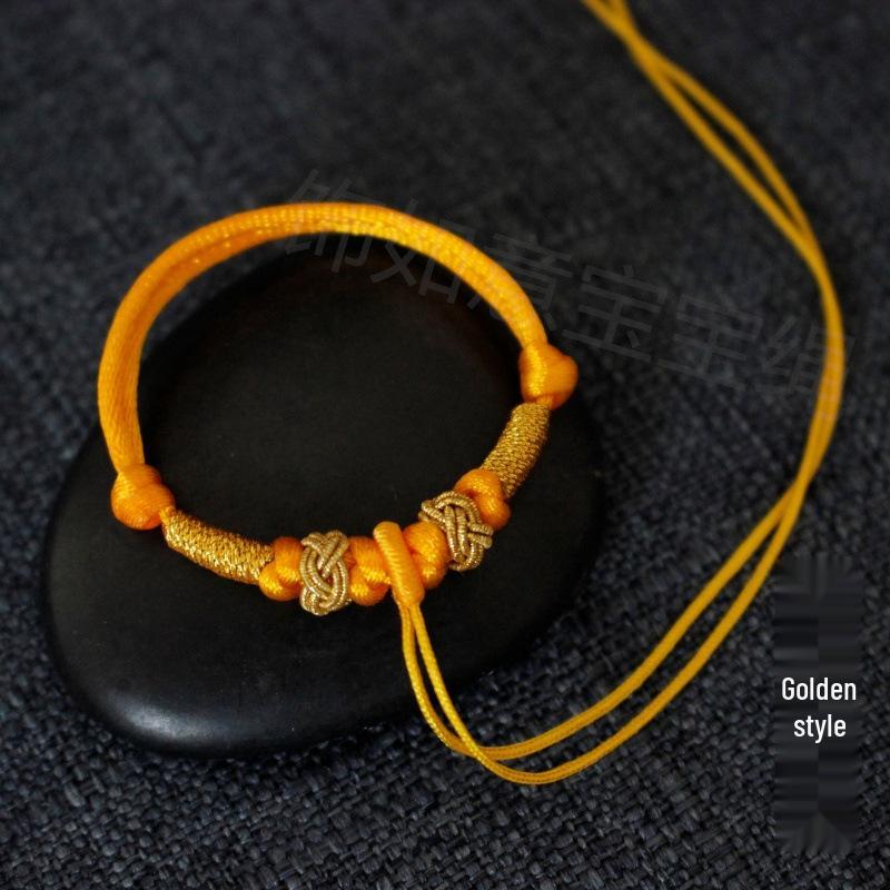 Браслет плетеный регулируемый Lucky Baby - Мягкий красный шнурок для первого дня рождения, сделай сам для мальчиков и девочек