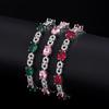 Браслет Fashion Treasure Браслет Pink Ruby Emerald High Источник ювелирных изделий