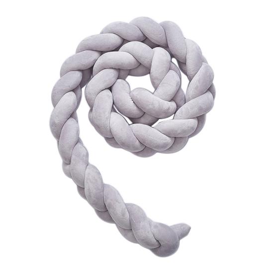 Шар для вязания крючком, забор для кровати, длина 2 м, плетеный шар для вязания крючком, сенсорная игрушка для малышей, бархатная ткань, полипропиленовый хлопок, наполнитель, подушка для шеи, декоративная подушка