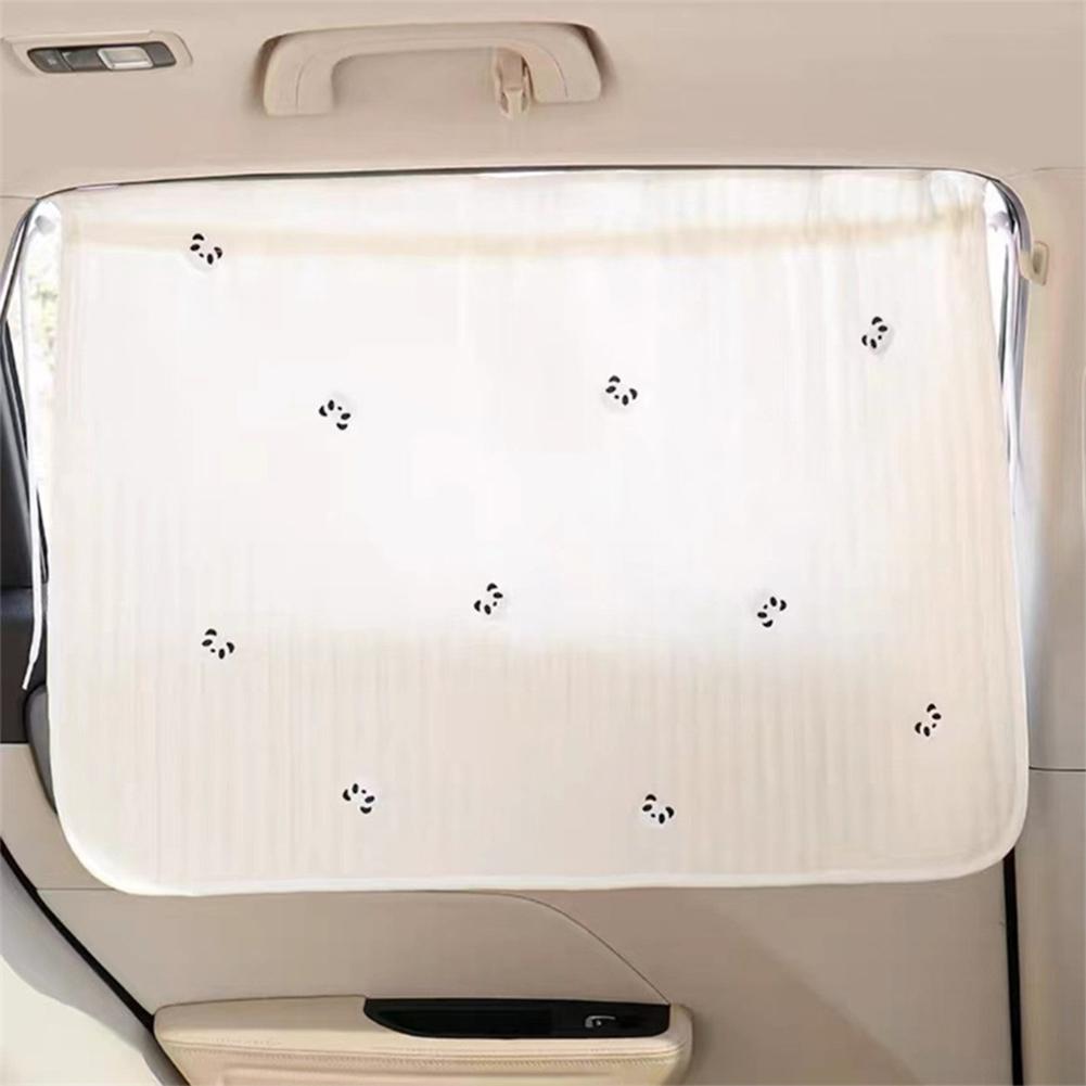Cute Cartoon Embroidered Thickened Cotton Baby Car Cover Sliding UV Cup Installed Curtain Sunshade Suction Protection Windo O3O9
