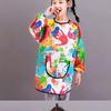 Long Sleeved Kids Painting Apron Polyester Baking Bibs New Cooking Apron
