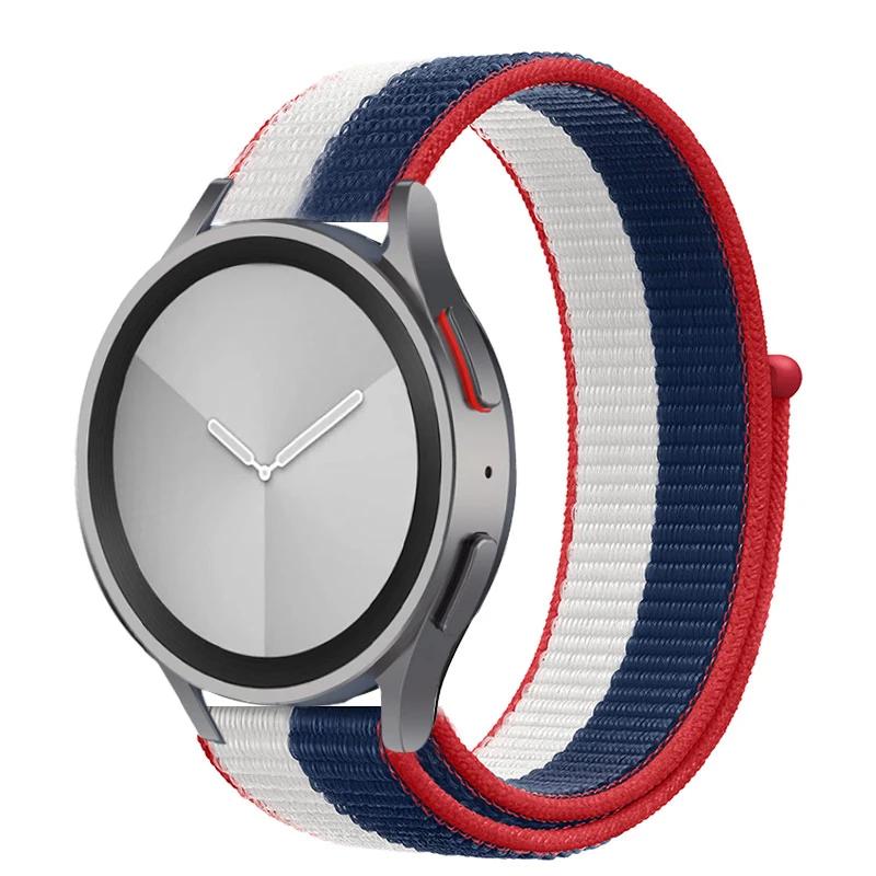 Nylon Loop Band For Samsung Galaxy Watch 6/5/pro/4/Classic/active 2 43-47-44mm 20mm/22mm Sport Bracelet Huawei Gt 4/2/e/3 Strap