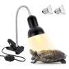 Reptile Heating Lamp UVB Reptile Light with 50W 70W Bulbs Clamp Basking Lamp for Lizard Turtle