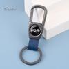 Брелок для ключей из высокопрочной нержавеющей стали D-образной формы, без деформации, с гальваническим покрытием, с защитой от потери, пряжка из искусственной кожи, анти-взлом, автомобильный брелок для ключей, сумка, подвеска
