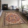 Paisley Area Rug, Bohemian Oriental Pattern Carpet for Living Room , Non-Slip Medallion Floor Mat Entryway Music Room Decor