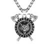 Mix Gold Color Thor's Hammer Wolf Necklaces Retro Norse Odin's Wolf Head Amulet Pendant Men Viking Runes Jewelry