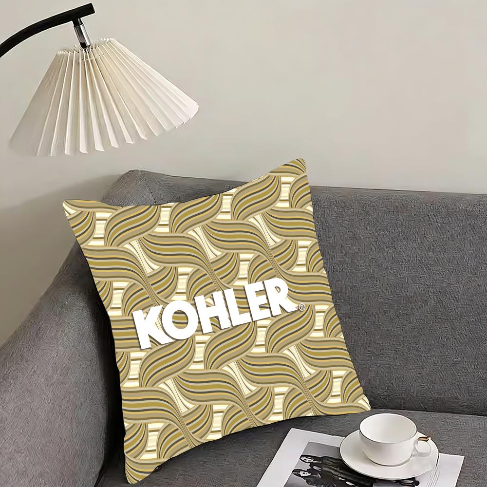 Подушка Kohler с чехлом, двусторонний плюшевый чехол для подушки – Для автомобиля, дивана, спальни, идеально подходит в качестве подарка.