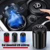 Aluminum Alloy Car Ashtray with Led Lights Styling For Lexus F SPORT ES RX NX LS UX LM LX GX LC RZ IS CT GS RC HS Cigar Ash Tray