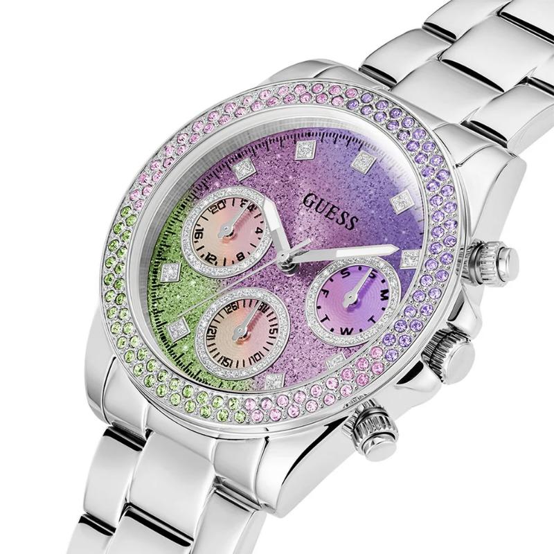 Guess GW0483L1 Sol Радужные блестящие женские часы с циферблатом
