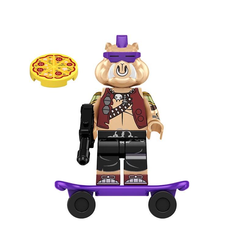 Детская игрушка Kf6196 Черепашка-ниндзя Да Винчи Конструктор Пластик АБС Неэлектрический Сделай сам