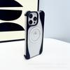 Metal Magnetic Phone Case IPhone 16 Pro Max Clear PC Back Slim Heat Dissipation Shockproof