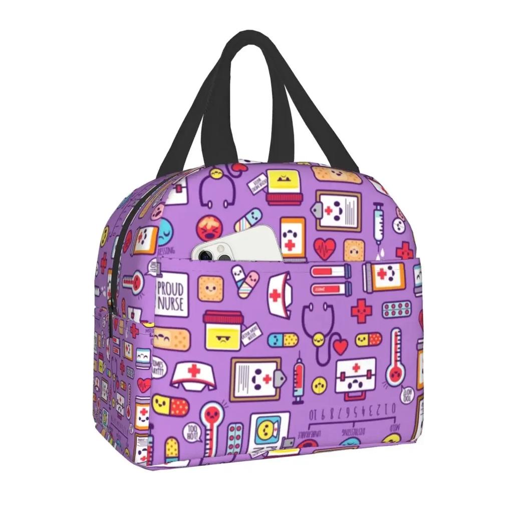 Горячая Распродажа Сумка для обеда медсестры для женщин Портативный термохолодильник Изолированная коробка для бенто Школьные сумки для пикника