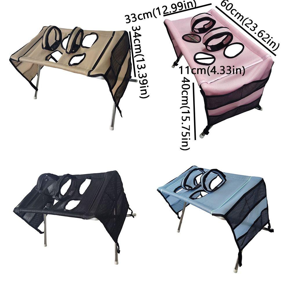 Folding Pet Grooming Hammock Anti-Scratch Cat Bathing Rack Puppy Nail Clipping Holder Pet Care