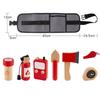 Kids Pretend Play Toy Tool Role Playing Educational Toys 3-6 Year Old Boys Wooden Simulation Children's Repairman Waist Bag Set