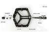Цветные алюминиевые велосипедные педали Carbon Guest CNC с подшипниковой осью для горного и внедорожного катания