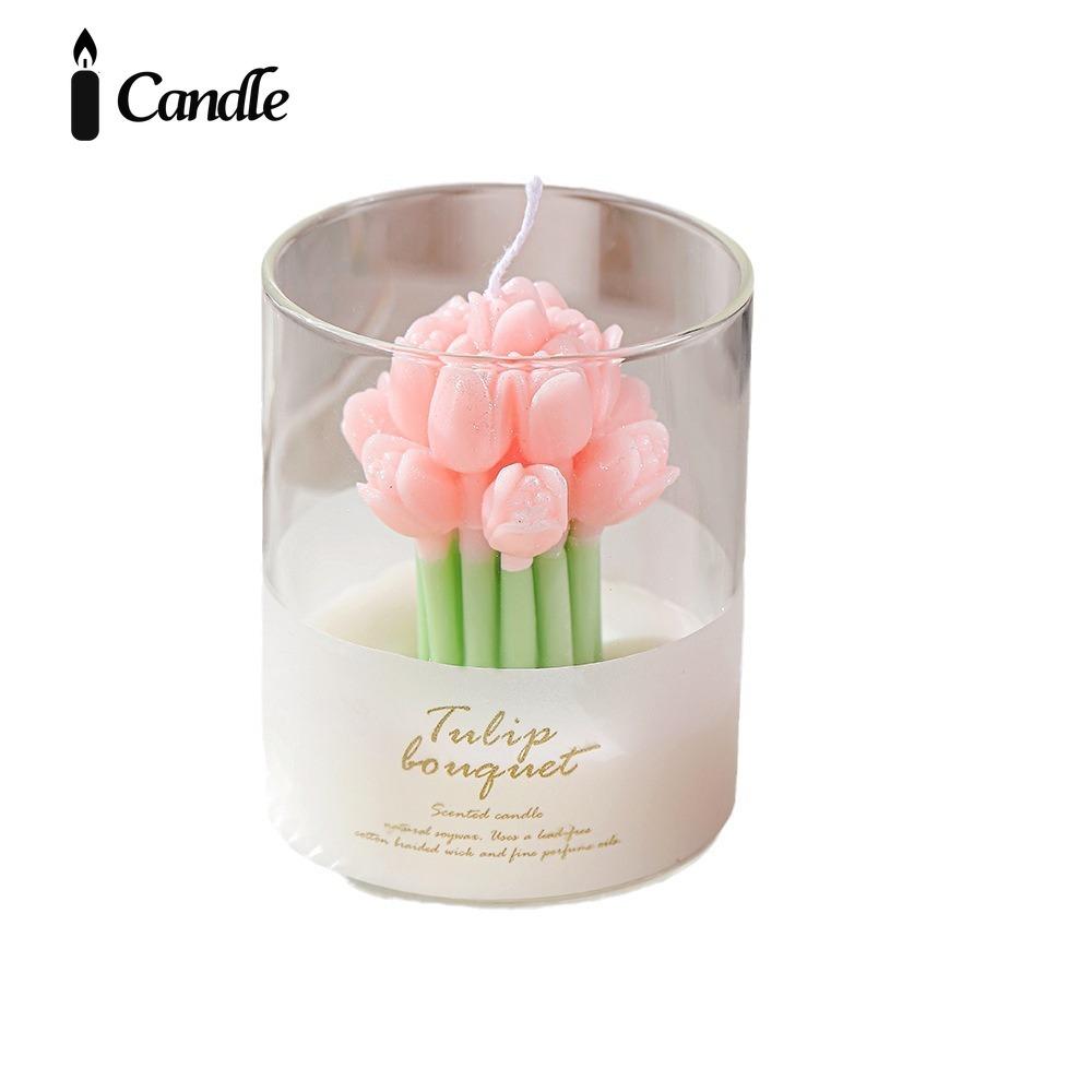 Ароматизированная свеча Lover Flower ins атмосфера аромат подарочная коробка тюльпан букет форма ароматизированная свеча чашка