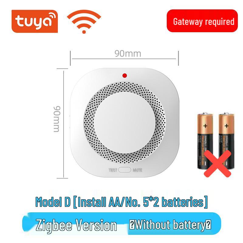 Умный WiFi-датчик дыма Tuya с оповещениями на мобильный телефон