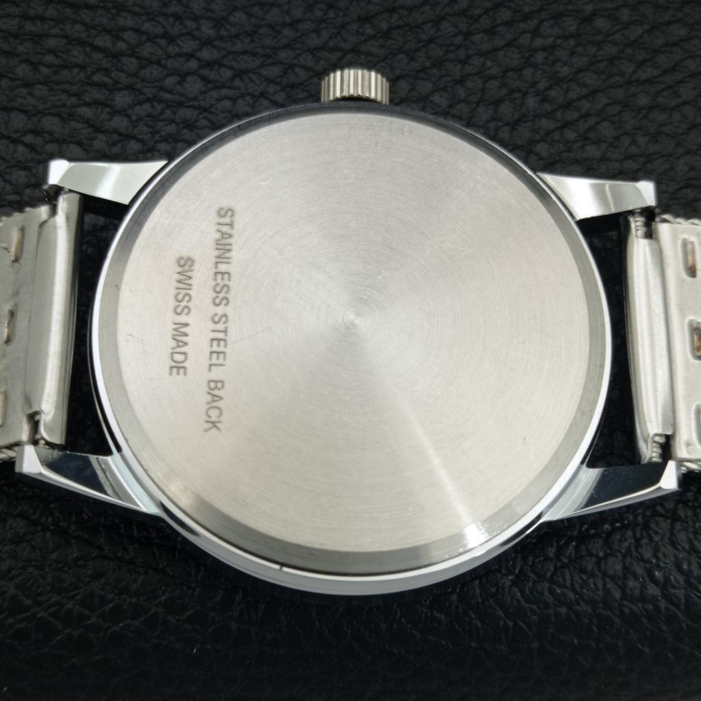 ВИНТАЖНЫЕ МУЖСКИЕ ЧАСЫ MONTINE SWISS С РУЧНЫМ ЗАВОДОМ, ВОССТАНОВЛЕННЫЕ, ЧЕРНЫЙ ЦИФЕРБЛАТ a445215-1