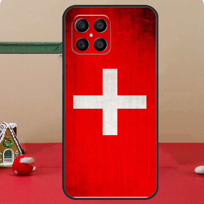 Швейцария Швейцарский флаг Чехол Для Honor Magic 8 5 6 7 Lite Honor 400 Pro 200 70 90 X8c X8b X9a X9b X9c X9d Win Чехол