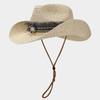 Европейский и американский этнический стиль ретро летняя дышащая соломенная шляпа с блестками и козырьком для женщин с ветрозащитной веревкой для путешествий на пляж