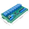 DC 12V 24V 8CH Isolated Input 8CH Output UART RS485 Relay Module DIN35 C45 Rail Modbus RTU Control Switch Board