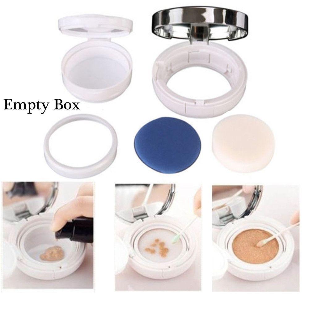 Kit Makeup Tool BB Cream Container Empty Box With Powder Puff Air Cushion Mirror Case Refillable