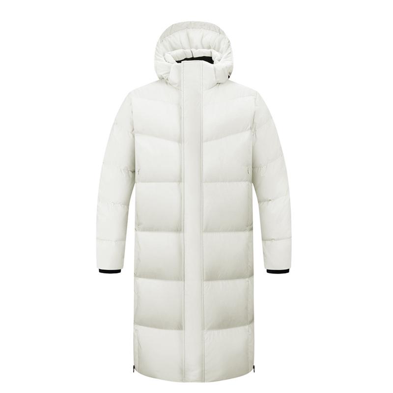 Китайская команда Зимняя пуховая куртка Унисекс Длинное пальто для экзамена по искусству и тренировок спортсменов