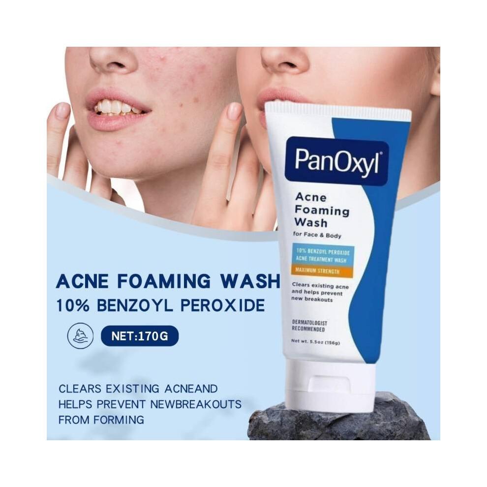 Foaming Wash Acne Face Body Facial Cleanser 10 Active Oil Ingredient Control less
