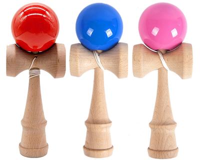 Стандартный набор Kendama из 3 частей: Деревянный шар Кендама, Традиционная японская игра, Образовательная игрушка, Практика, Упражнение, Баланс, Тренировка реакции,