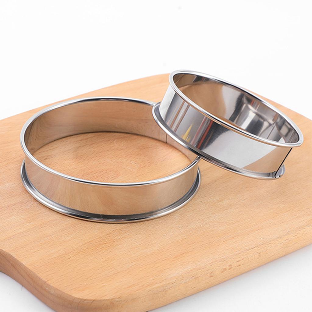 Unique Muffins Pastries Baking Rings Home Chef's Cake Baking Mould Functional Stainless Steel Baking and Tart Rings
