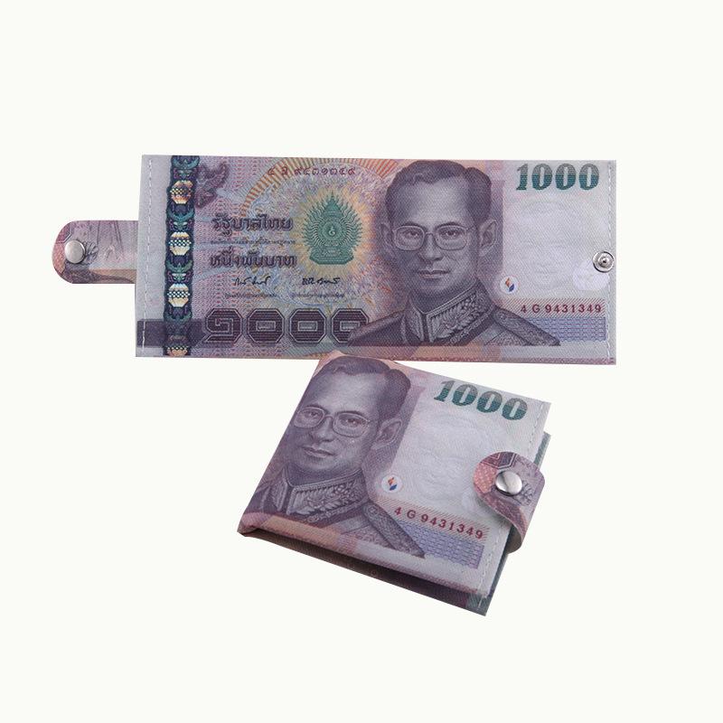 16 стилей, мужской кошелек, ультратонкий кошелек Billeteras Para Hombr, короткий кошелек с рисунком банкнот, унисекс, кошелек для монет, кошелек для женщин