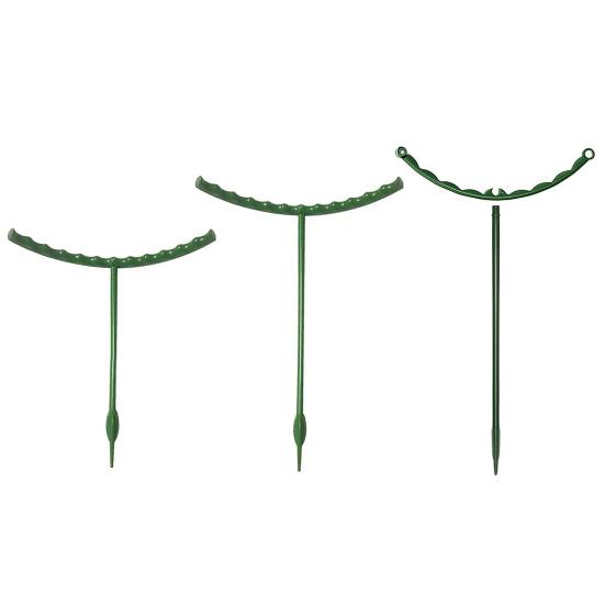Plant Support Stakes Stackable Half Round Plant Stakes Easy Assembly Stake Trellis Plant Cages for Indoor Outdoor Tomato Monstera Climbing Plants