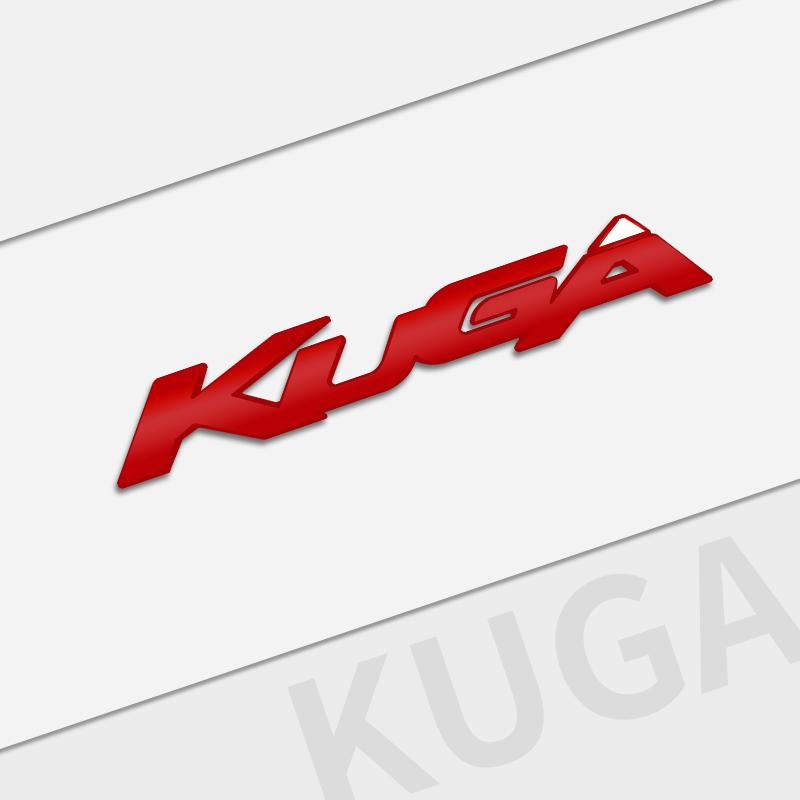 cjgnvt1 Auto Metal Emblem Car Styling 3D Badge Lettering Decals Trunk Sticker For Ford Kuga 2008-2019 Accessories Glossy Black