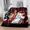 Elvis Flannel Blanket Soft Warm All-Season Throw, Design for Camping, Car Travel, Hiking Sofa, Bed, Office Perfect Gift for Parties
