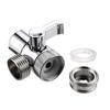 Zinc Alloy and Plastic Switch Faucet Adapter Kitchen Sink Splitter Diverter Valve Water Tap Connector for Shower Bathroom Access