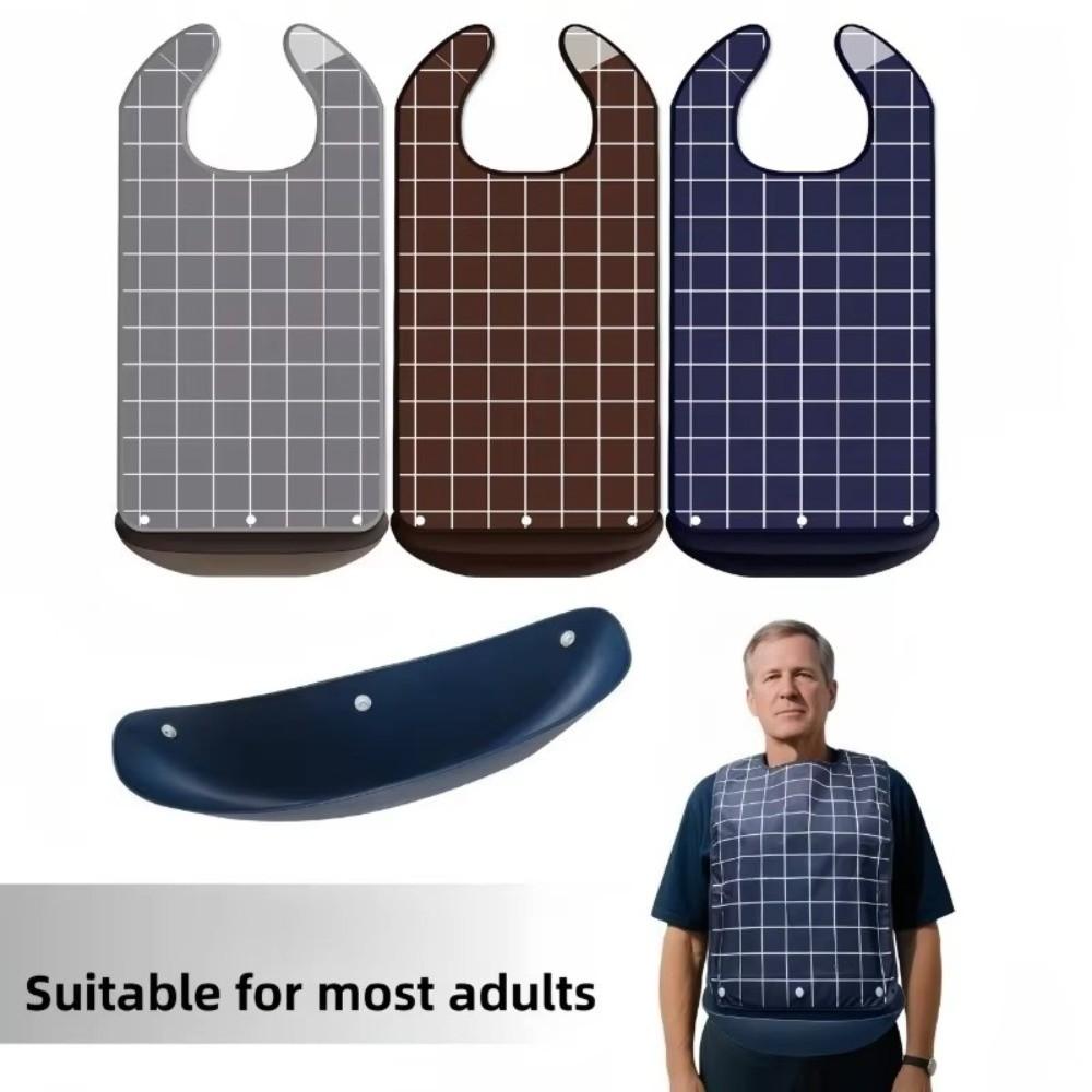Waterproof Elderly Bib Large Size Eating Smock Comfortable Adult Feeding Bib Adult Feeding