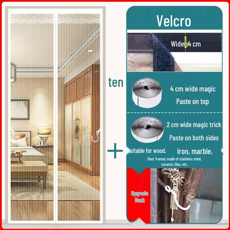 Индивидуальная магнитная противомоскитная штора на дверь с установкой без сверления