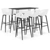 VidaXL 7-piece Bar Set Bistro Furniture Pub Furniture Table and Bar Stools Counter Set Restaurant 3057390